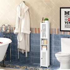 Bathroom Storage Cabinet For Auction White