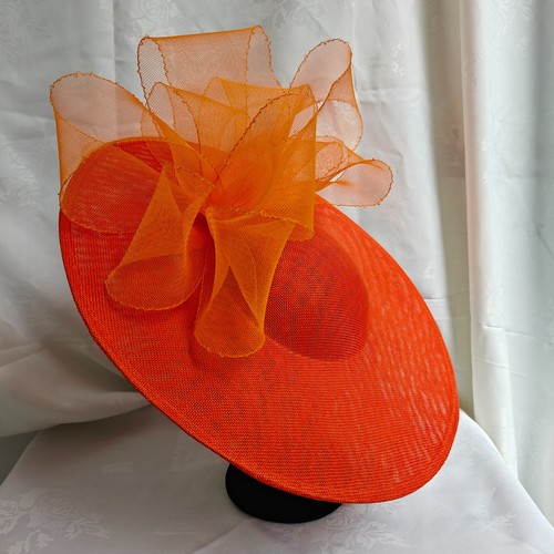 Orange flower wide brim - wide,