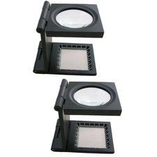  Set of 2 Magnifiers Magnify Glass Magnifying Cross Stitch Circuit