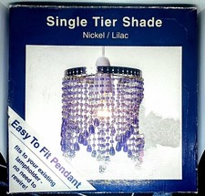 single-tier chandelier-Ceiling Pendant Light Shade Easy Fit Lampshade Jewel 