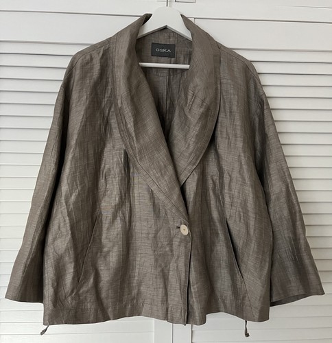 Oska linen cotton jacket - cotton,