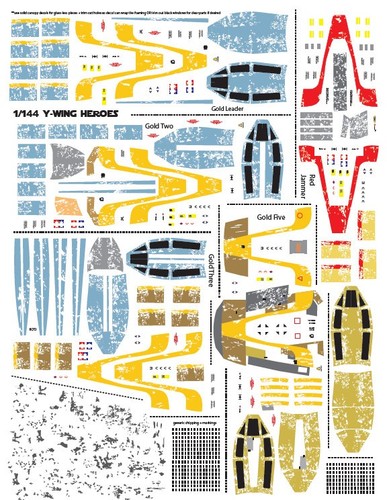 Star wars decals - star, 1/144