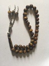 Tiger Eye stone Islmic prayer beads tesbih Masbaha.