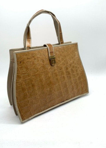 Vtg 60s crocodile leather - 60s,