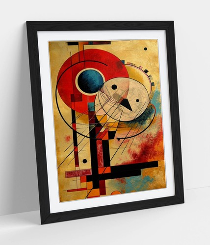 Abstract red beige pattern - red,