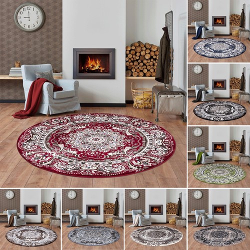 Traditional round rug - traditional,