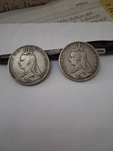 1889 silver crowns - 1889, qv