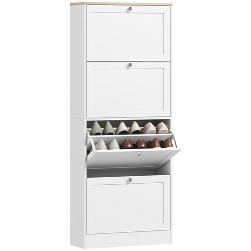 Homcom narrow shoe cabinet - homcom,