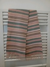 FRANGI Rectangle Scarf One Size Multicoloured Striped Classic womens new 