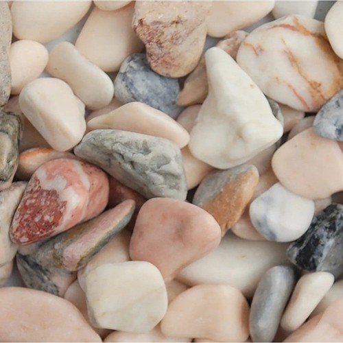 Flamingo pink pebbles 50mm - flamingo,