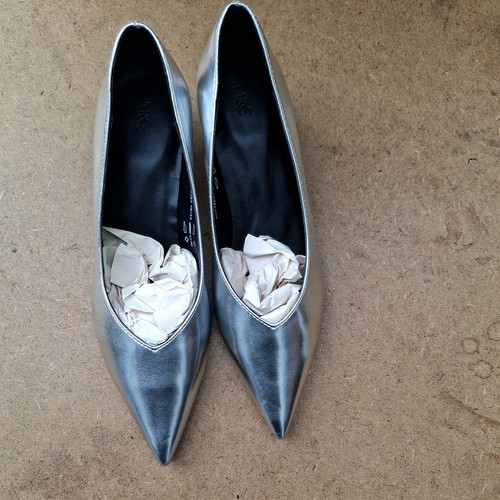 New ladies silver kitten - m&s,