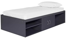Storage cabin bed anthracite - bed,