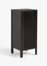 John Lewis Slatted Bamboo Bathroom Cupboard - Slate [Missing Fittings] B+