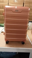 Hard Shell PC+ABS Medium Suitcase 4 Wheel Travel Luggage Trolley 24 inch Gold