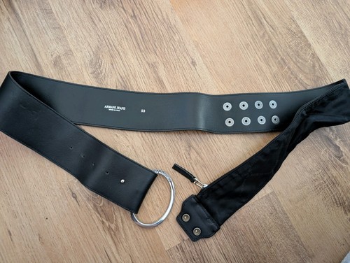 Vintage armani black leather - vintage,