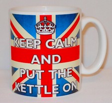 Keep Calm And Put The Kettle On Mug Can Personalise Great Union Flag Jack Gift