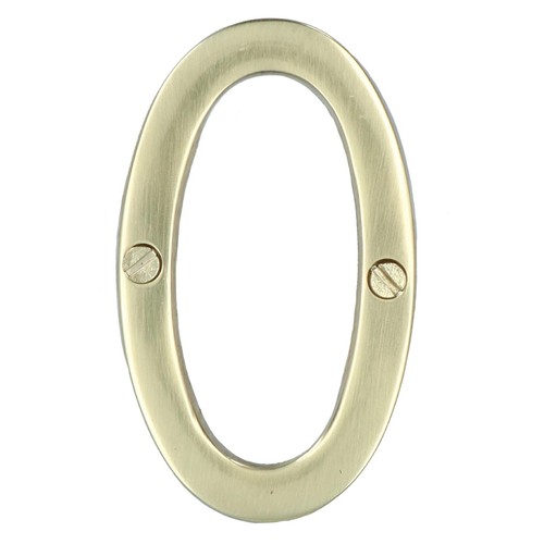 Brass house numbers numerals - brass,