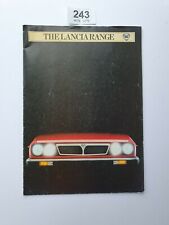 THE LANCIA RANGE 1982 GAMMA DELTA TEVI HPE  FOLDOUT BROCHURE