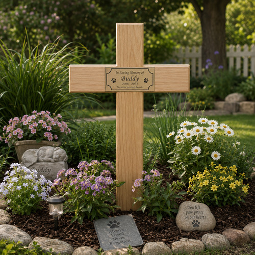 Pet memorial cross - pet,