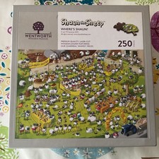 250 pc 'Where's Shaun'  Wentworth Jigsaw Puzzle Shaun the Sheep ARD "Rare vgc