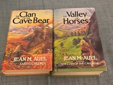 The Clan of the Cave Bear & The Valley of Horses Book Club Hardbacks 1986