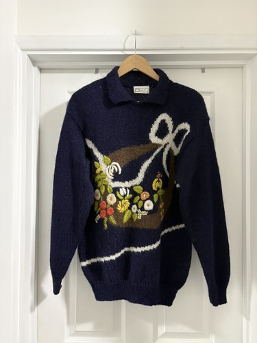Vintage mohair blend navy - vintage,