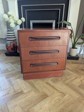 Teak Mid-Century G Plan Fresco 3 Drawer Chest/Bedside Table Danish Design 1960s