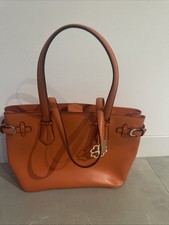 LK Bennett Orange Saffiano Leather Tote Bag Brand New Without Tags