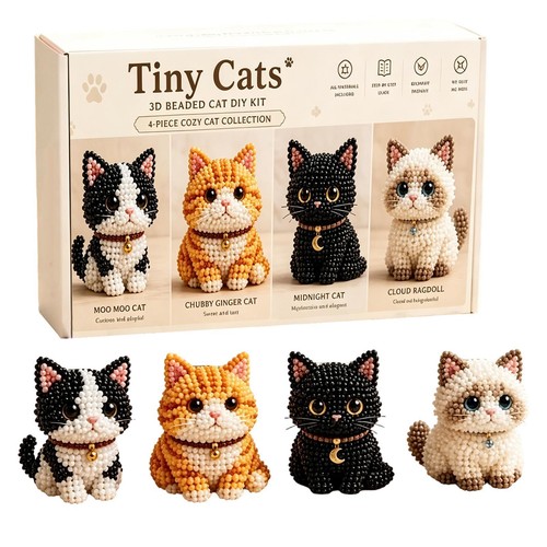 Animal bead embroidery - 3d,