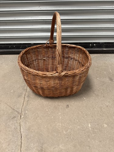 Vintage willow shopping basket - willow,