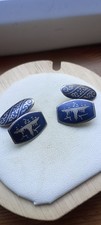 Vintage Sterling Silver Siam Silver Cufflinks
