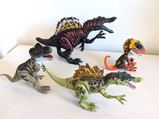 Dinosaur toys models x 4 roaring roar sound effects light up Fingerlings Blaze