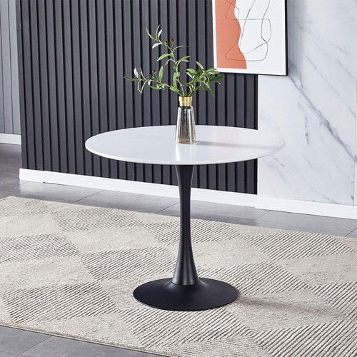 90cm modern round wood table - round,