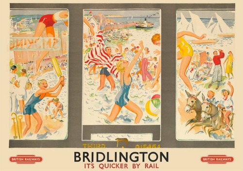 Vintage railway poster - railway,