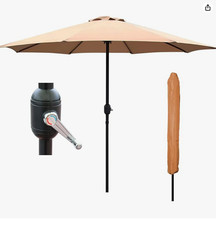 GlamHaus Garden Parasol Table