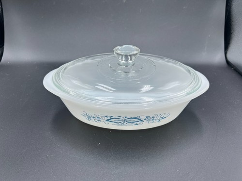 Vintage glasbake round - vintage,