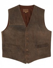Vintage Mens Leather Waistcoat