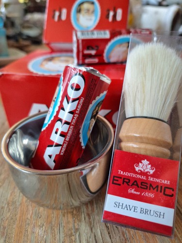 Arko shaving soap stick - stick, brush