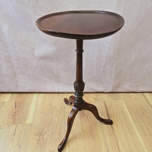Antique mahogany tripod wine - antique,