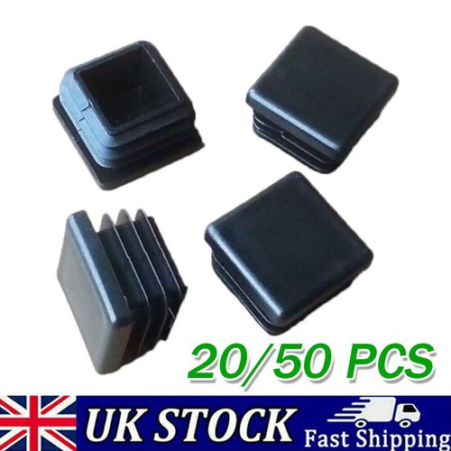 50x square plastic end caps - 20/50x,