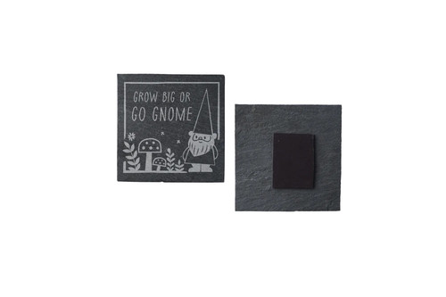 Square slate magnet - slate,