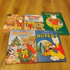 5 Rupert The Bear Books - Bundle
