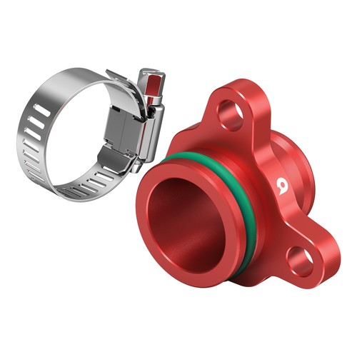 Coolant port flange - port, fitting