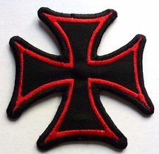 Maltese cross sew iron on - cross,