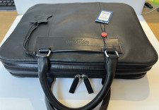 Duchamp soft leather Laptop Brief Case Black.  Hermes RRP £285 montblanc