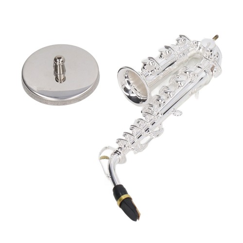 Mini saxophone ornament silver - saxophone,