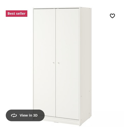 Ikea kleppstad white two door - ikea,
