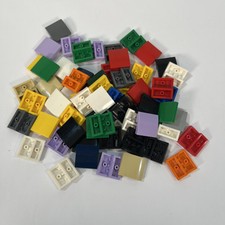 Genuine LEGO 15068 2x2 Curved Bricks Mixed Colors Used x62 Pieces