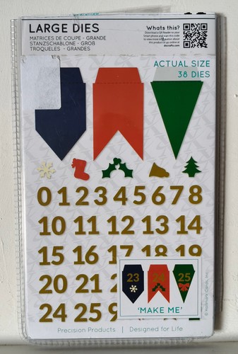Xcut dies advent bunting - -,