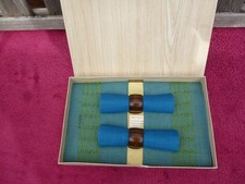 Vintage 1970s Irish linen Two Place Napkin & Place Mat Set Unused Boxed.